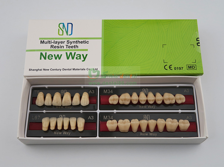 R101 Three Layer Acrylic Resin Teeth